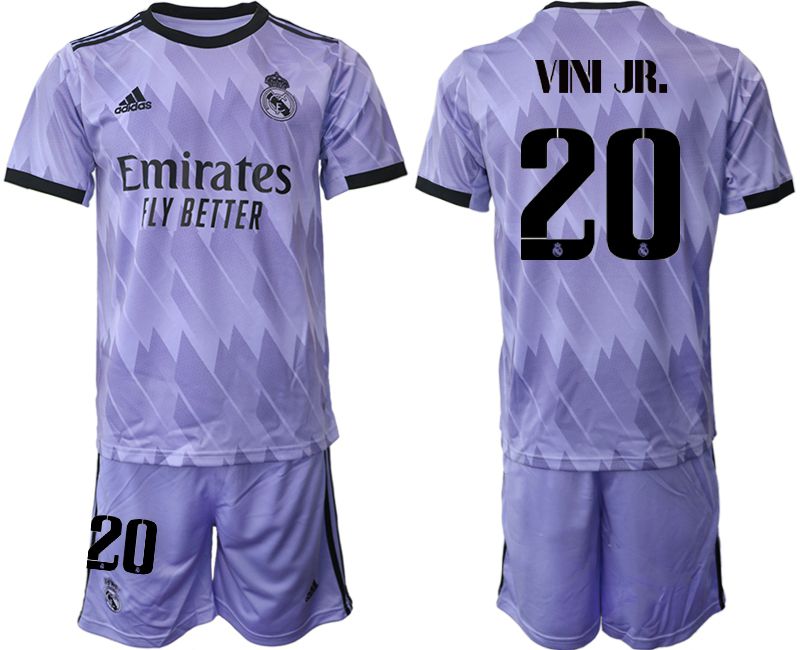 Men 2022-2023 Club Real Madrid away purple 20 Soccer Jersey